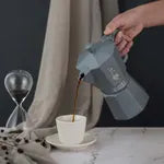 Moka Exclusive Octagonal Induction Silver Grey (6 Cup)