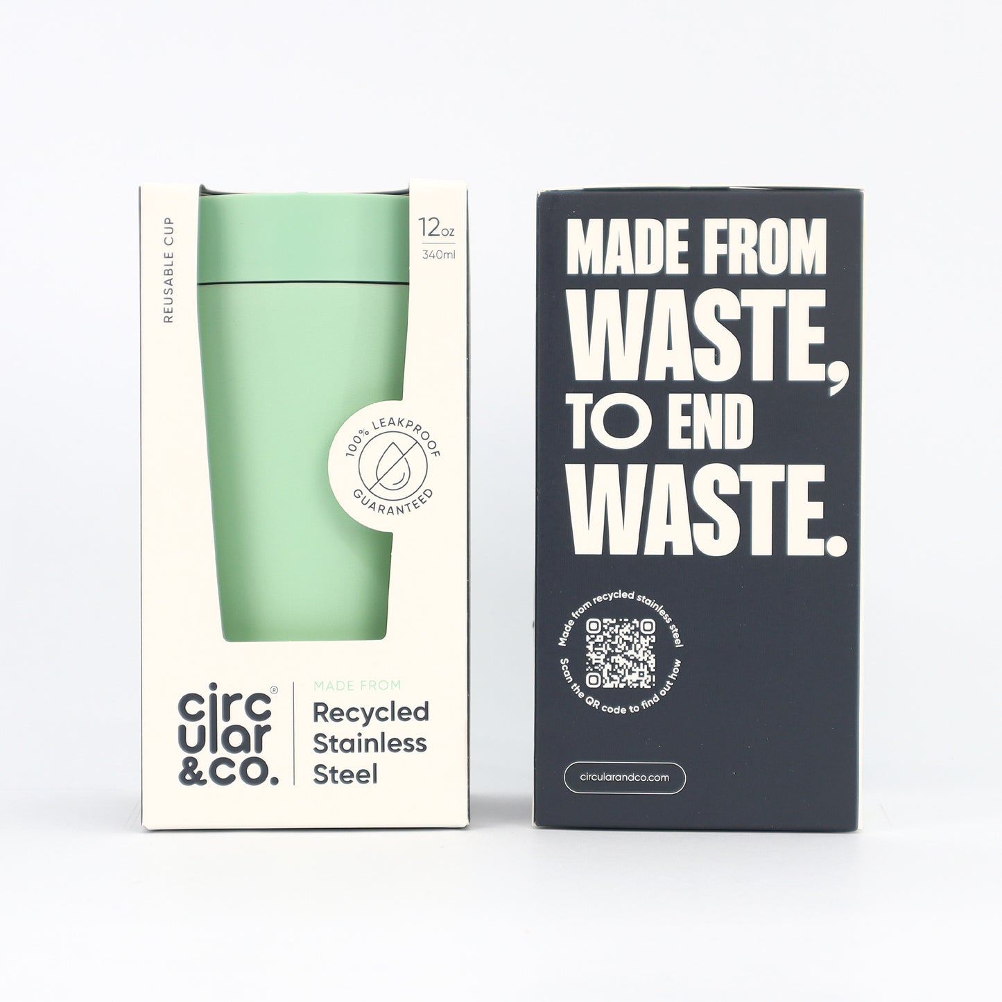 Stainless Steel 12oz Circular & Co Travel Cup